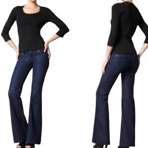DL1961 Melissa Wide Leg Flare Jeans - Dark Blue 29‎